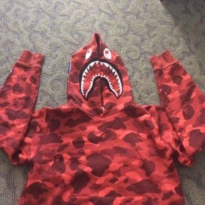 Red bape hoodie